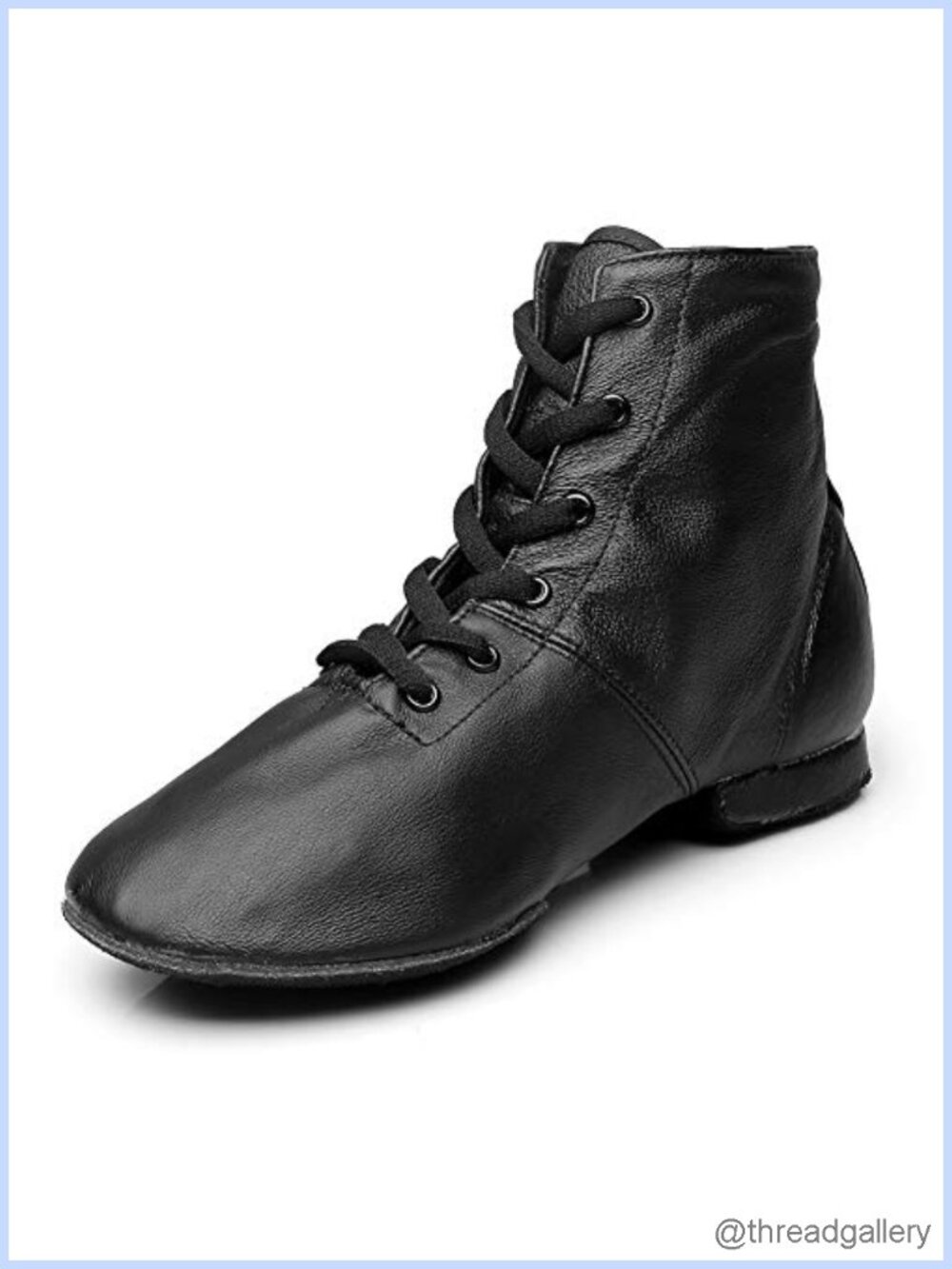 Leather Jazz Dance Shoes Women Split-Sole Renaissance Boots